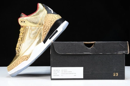 JORDAN AIR 3 2020 JHT GOLD OSCARS 1001